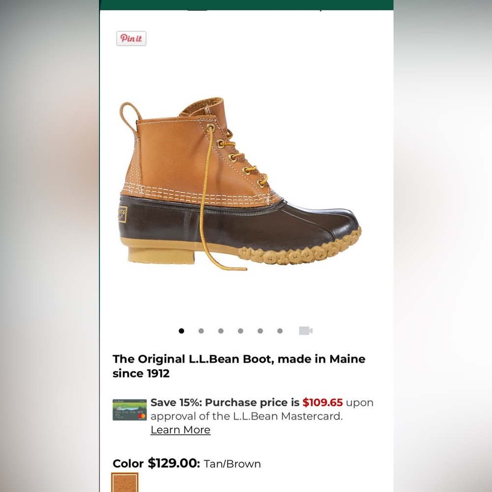 The Original L.L. Bean Boot: Never Worn